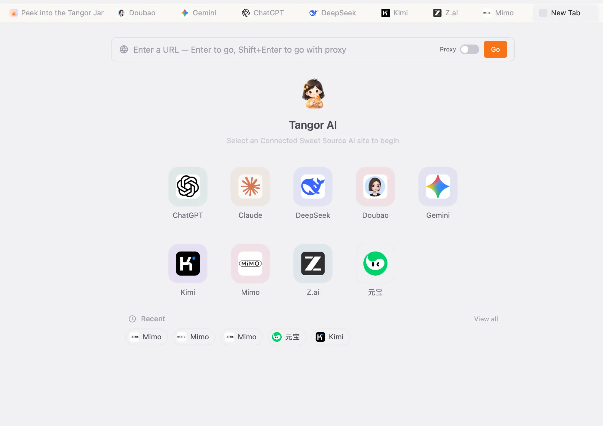 Multi-tab browser